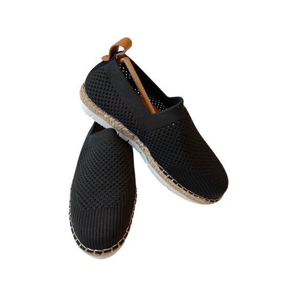 Gentle Souls by Kenneth Cole Lizzy Espadrille Flats- Black- Size 5- NIB - Picture 1 of 8
